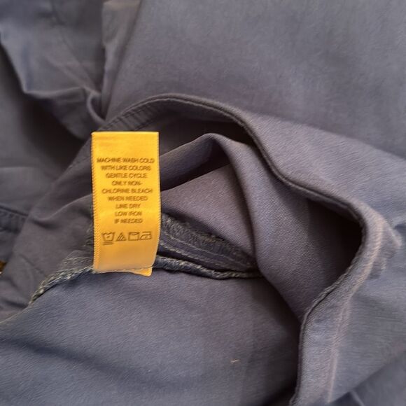 COUNTERPARTS ROYAL BLUE PULL ON PANTS SIZE 8 ANKLE ELASTIC WAIST - Picture 6 of 6